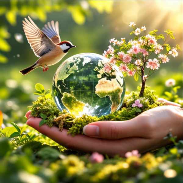 Spring themed AI creative design image representing Email Signatures